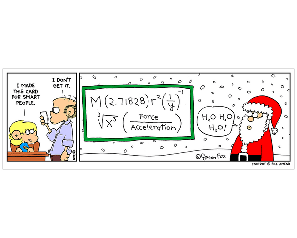 FoxTrot Christmas Comic Magnet - 'Xmath!' by Bill Amend
