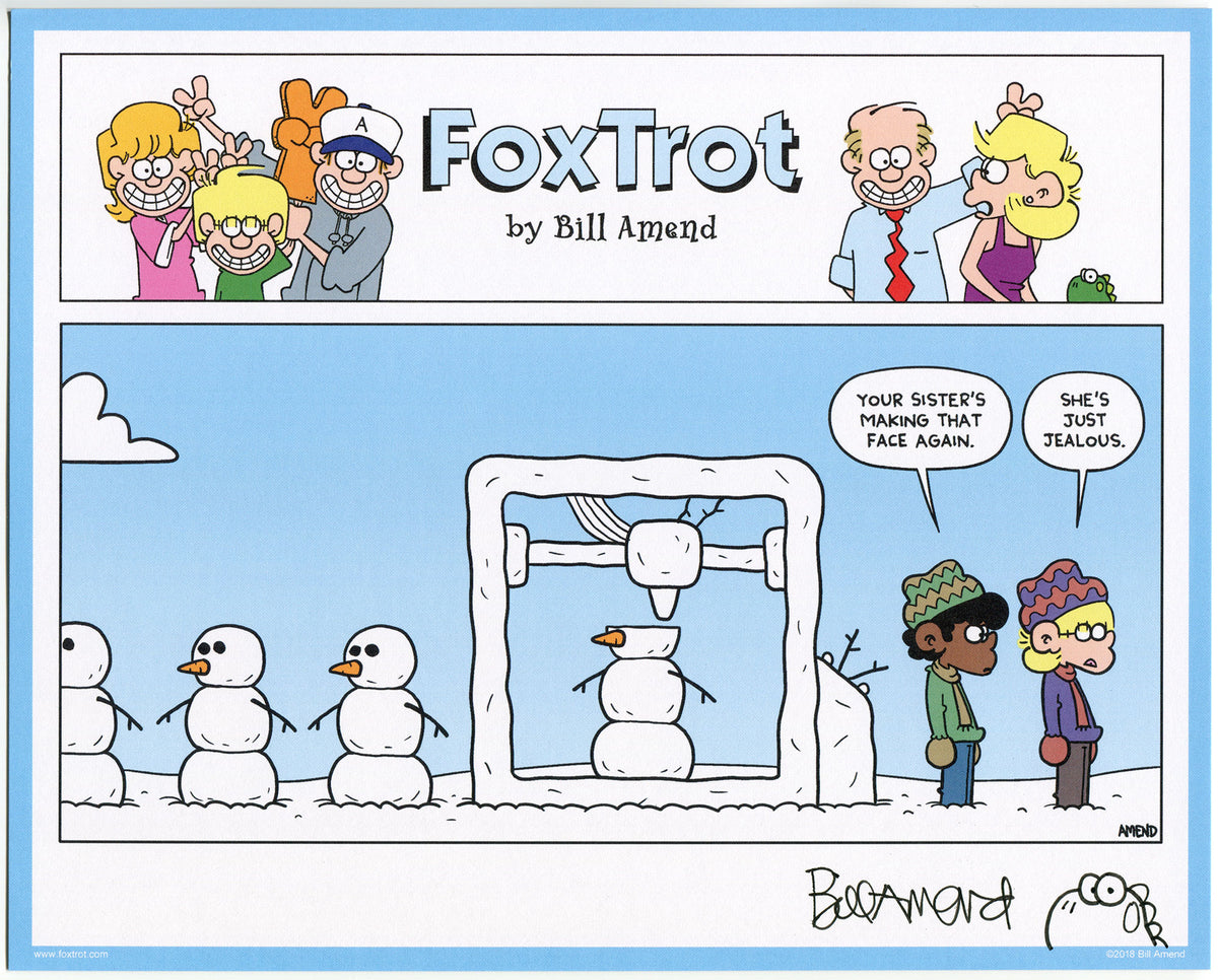 Printer Wonderland Signed Print Foxtrot Comic By Bill Amend The Foxtrot Store 
