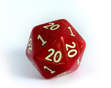 The Jason Fox High Stakes D20 | Half 1s, Half 20s! red dice; red d20; d20 dice; 1s and 20s d20; dnd dice; critical role; critical roll; high stakes dice; foxtrot dice; bill amend 