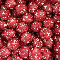 The Jason Fox High Stakes D20 | Half 1s, Half 20s! red dice; red d20; d20 dice; 1s and 20s d20; dnd dice; critical role; critical roll; high stakes dice; foxtrot dice; bill amend 