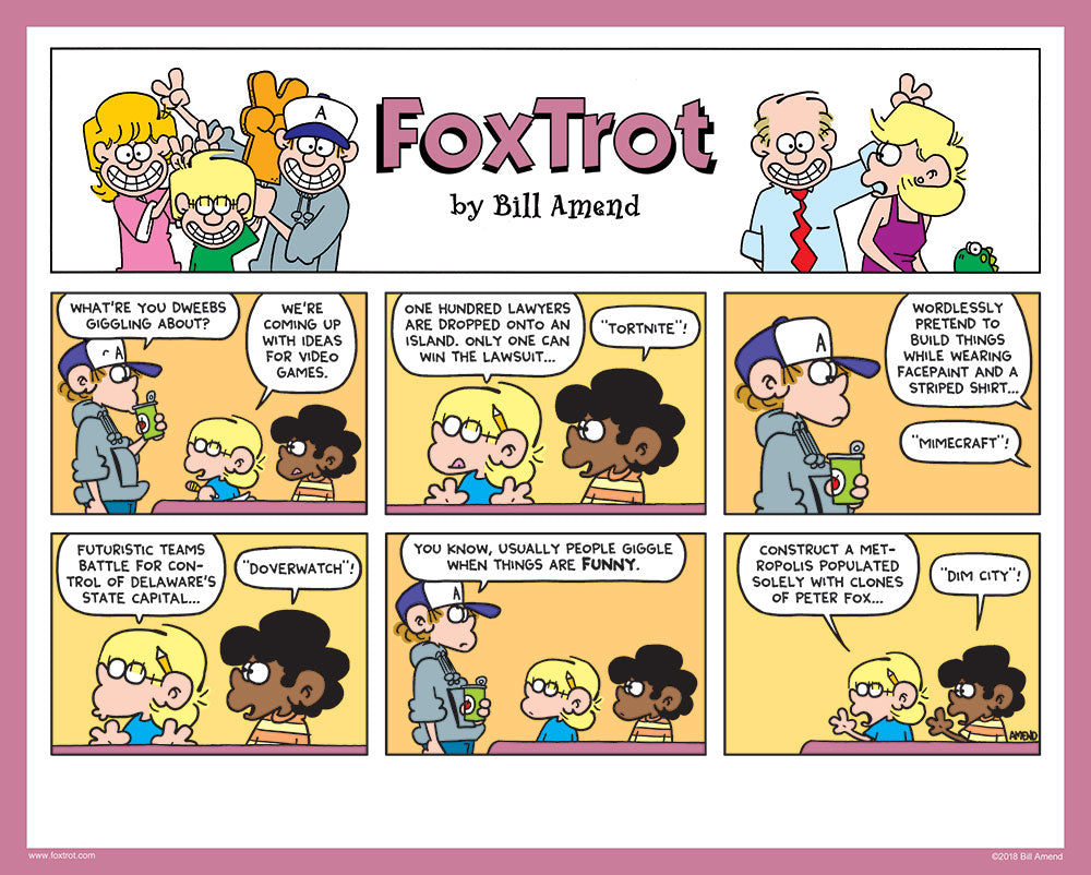 Dim City Signed Print Foxtrot Comic By Bill Amend – The Foxtrot Store