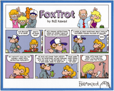 "Joy of Mathing" FoxTrot signed print by Bill Amend | FoxTrot comic strip by Bill Amend - September 28, 2014 - Art, Bob Ross, Cartoons, Jason, Paige, Peter, Math, Sunday Comics, YouTube