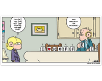 Comic Magnet - “Coffee Heart” - FoxTrot comic strip by Bill Amend